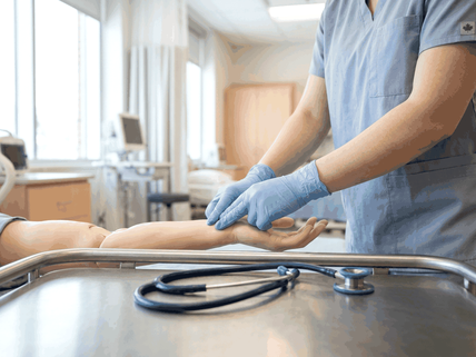 College students in a practical nursing lab, a field on the PGWP eligible programs list